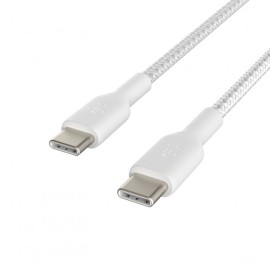 Belkin BOOST UP CHARGE™ Braided USB-C™ to USB-C™ Cable, 3.3 Feet (White)