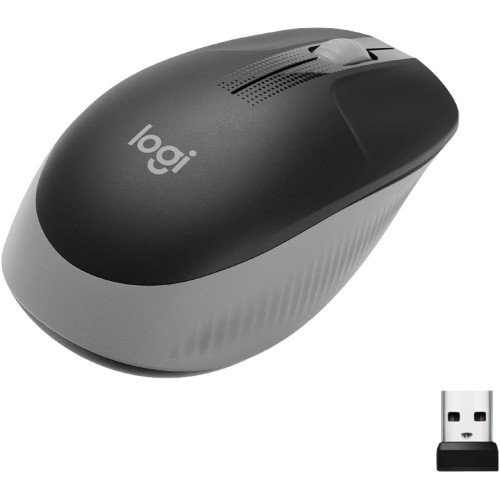 Logitech Wireless Mouse M190 - Full Size Ambidextrous Curve Design