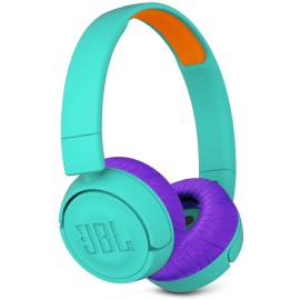 JBL JR 300BT Kids On-Ear Wireless Headphones Safe Sound Technology (Teal)