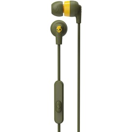 Skull Candy Ink\'d®+ In-Ear Earbuds with Microphone (Moss Olive/Yellow)