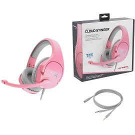 Ear - (3.5mm) Headset Gaming Cloud Pink Over HyperX Computer Store Stinger (Gda) The