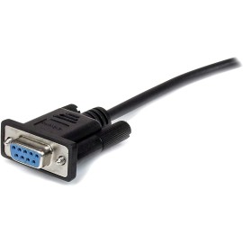 StarTech 2m Black Straight Through DB9 RS232 Serial Cable - DB9 RS232 Serial Extension Cable - Male to Female Cable