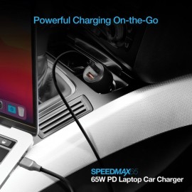 Naztech SpeedMax65 65-Watt USB-C® Car Charger for Phone and Laptop