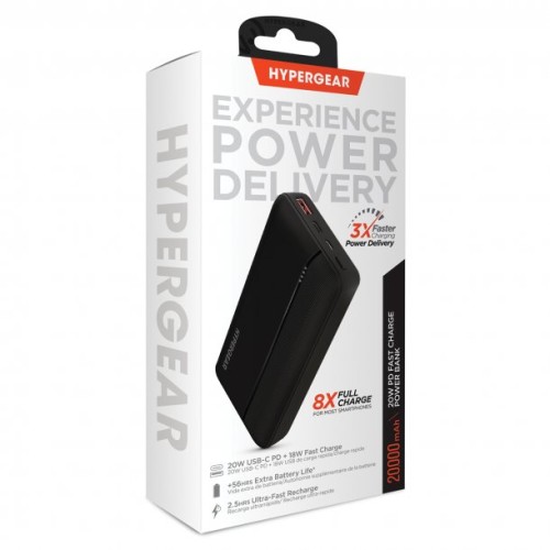 20,000 mAh power bank for iphone and android