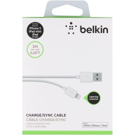 Belkin Apple Certified MIXIT Lightning to USB Cable, 6.6 Feet / 2 Meters (White)