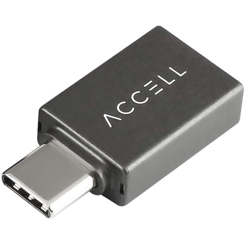 Accell Nano USB-C USB-A Adaper -  10Gbps Transfer Rate, Compatible with MS Windows, macOS, ChromeOS, Android Devices and More USB-C Mobile