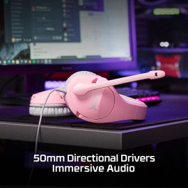 HyperX Cloud Stinger Over Ear Gaming Headset Pink (3.5mm)