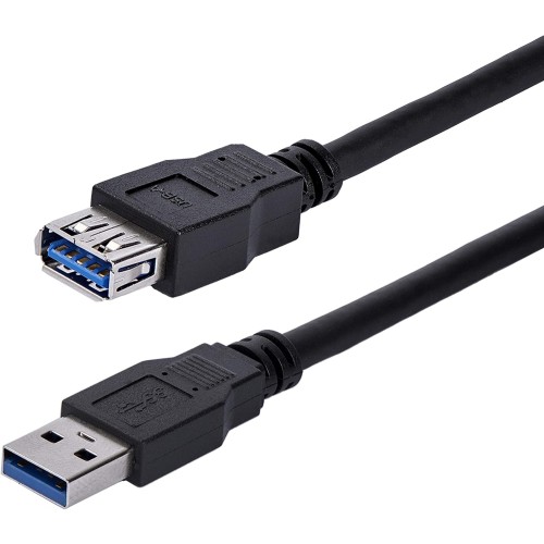 StarTech 1m Black SuperSpeed USB 3.0 Extension Cable A to A - Male to Female USB 3 Extension Cable Cord 1 m