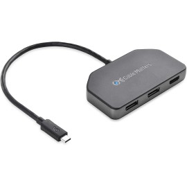 Cable Matters 4K Triple Display USB C Hub with 2X DisplayPort, HDMI, and 100W Charging for Windows and Linux  - Not Compatible with Mac