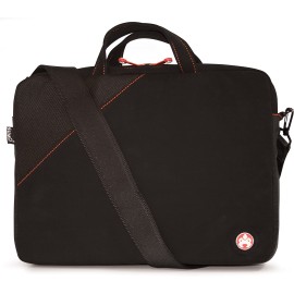 Mobile Edge 14.1-Inch Sumo Notebook Sleeve with Pant Pocket (Black Suede/Red Lining)