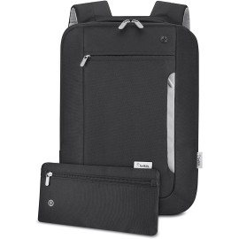Belkin Slim Polyester Backpack for Laptops and Notebooks up to 15.4\'\' (Black / Light Gray)