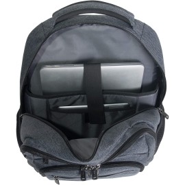 Kenneth Cole Reaction Travelier Multi-Pocket Laptop & Tablet Business, School, Travel Backpack Bag, Charcoal, One Size