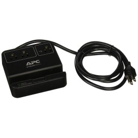 APC Essential SurgeArrest, 3 Outlets, 3 USB Charging Ports, 120V, Black