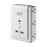 APC P6WU2 Essential SurgeArrest 6-Outlet Wall Mount with USB, 120V, White