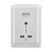 APC P6WU2 Essential SurgeArrest 6-Outlet Wall Mount with USB, 120V, White