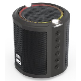 Altec Lansing HydraMotion Everything Proof Portable Wireless Bluetooth Speaker, Black, 12 Hours Playtime, IP67 Waterproof, LED Lighting