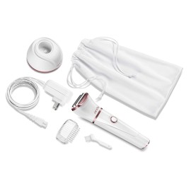 Andis 31015 Women's Lithium-ion Electric Wet & Dry Shaver, Cordless Lightweight 6-piece Kit