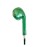 At&T Eba01-Grn In-Ear Wired Stereo Earbuds With Microphone (Green)