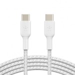 Belkin BOOST UP CHARGE™ Braided USB-C™ to USB-C™ Cable, 3.3 Feet (White)