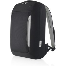 Belkin Slim Polyester Backpack for Laptops and Notebooks up to 15.4'' (Black / Light Gray)