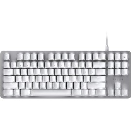 BlackWidow Lite Mechanical Tenkeyless Keyboard: Orange Key Switches - Tactile & Silent - White Individual Key Lighting - Compact Design - Detachable Cable - Mercury White