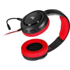 CORSAIR Gaming HS35 9011198- Headset - full size - wired - 3.5 mm jack - red