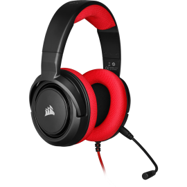 CORSAIR Gaming HS35 9011198- Headset - full size - wired - 3.5 mm jack - red