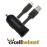 Cellhelmet 2.4-Amp Single-USB Car Charger with USB-A to Micro USB Flat Cable, 3 Feet