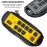 Digital Energy 8-Outlet Metal Surge Protector Power Strip with 2 USB Ports (Yellow/Black, 6-Foot Cord)