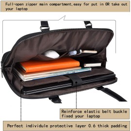 EDODAY 15.6 Inch Computer Bags Women Shoulder Laptop Case Work Bags for Women,BlackEDODAY 15.6 Inch Computer Bags Women Shoulder Laptop Case Work Bags for Women