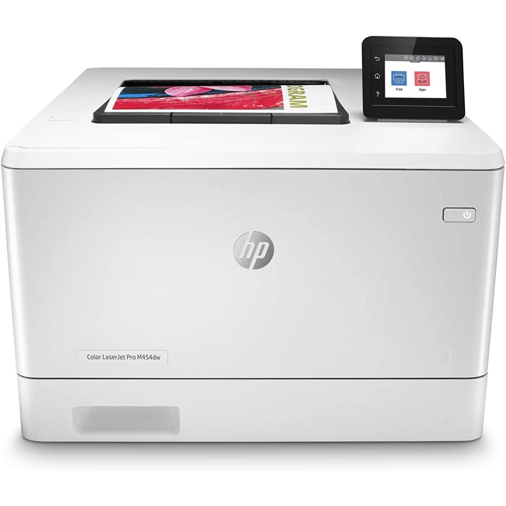 HP Color LaserJet Pro M454dw Printer color Duplex laser A4/Legal 38400 x 600 dpi up to 27 ppm (mono) / up to 27 ppm (color) capacity: 300 sheets USB 2.0, Gigabit LAN, Wi-Fi(n), USB host