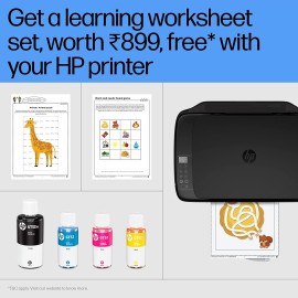 HP Ink Tank 415 All-in-one WiFi Colour Printer with Upto 6000 Black and 8000 Colour Pages Included in The Box. - Print, Scan & Copy for Office/Home