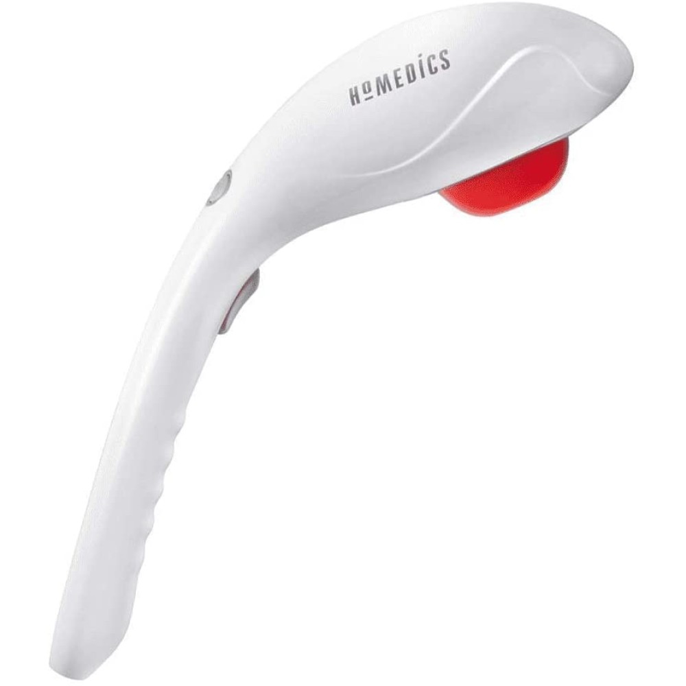 HoMedics, Cordless Percussion Body Massager with Soothing Heat, Lightweight, Handheld, Ergonomic with 2 Intensity Settings and Rechargeable Battery