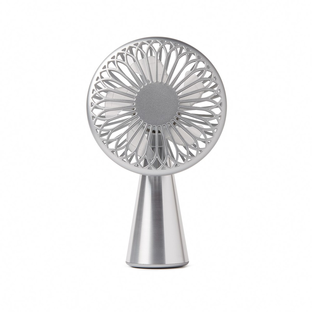 Lexon Wino Portable Rechargeable Mini Fan (Polished Aluminum)