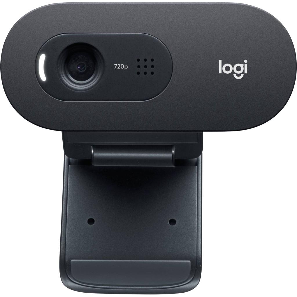 Logitech - C505 720p Webcam with Long-Range Mic - Black - LOG-6432659