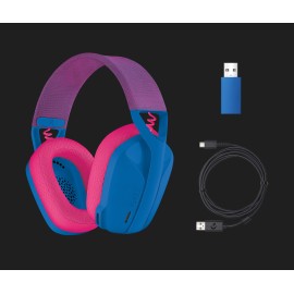 Logitech G435 Pink/ Blue LIGHTSPEED Wireless Gaming Headset 981-001061 / 981-001073
