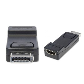Manhattan Passive Display port - DisplayPort Male to HDMI Female, Dongle Adapter, 1080p@60Hz, Black
