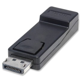 Manhattan Passive Display port - DisplayPort Male to HDMI Female, Dongle Adapter, 1080p@60Hz, Black