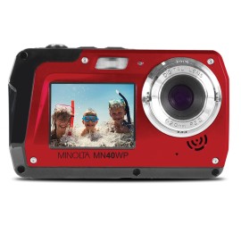 Minolta 48.0-Megapixel Waterproof Digital Camera (Red)