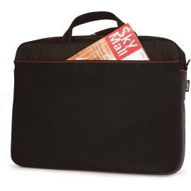 Mobile Edge 14.1-Inch Sumo Notebook Sleeve with Pant Pocket (Black Suede/Red Lining)