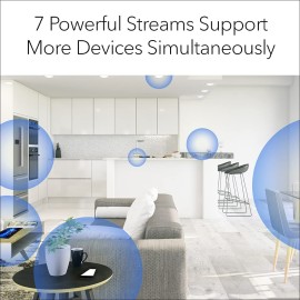 NETGEAR Nighthawk Tri-band Whole Home Mesh WiFi 6 System (MK83) AX3600 Router with 2 Satellite Extenders, Coverage up to 6,750 sq. ft. and 40+ devices