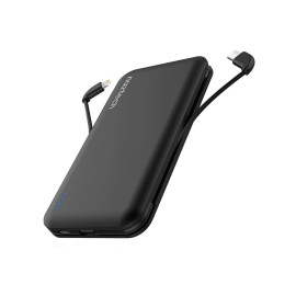 Naztech 10000 mAh Lightning + USB-C Power Bank Black