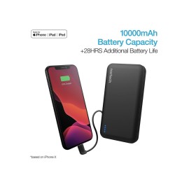 Naztech 10000 mAh Lightning + USB-C Power Bank Black