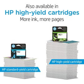 Original HP 962XL Black High-yield Ink Cartridge | Works with HP OfficeJet 9010 Series, HP OfficeJet Pro 9010, 9020 Series | Eligible for Instant Ink | 3JA03AN
