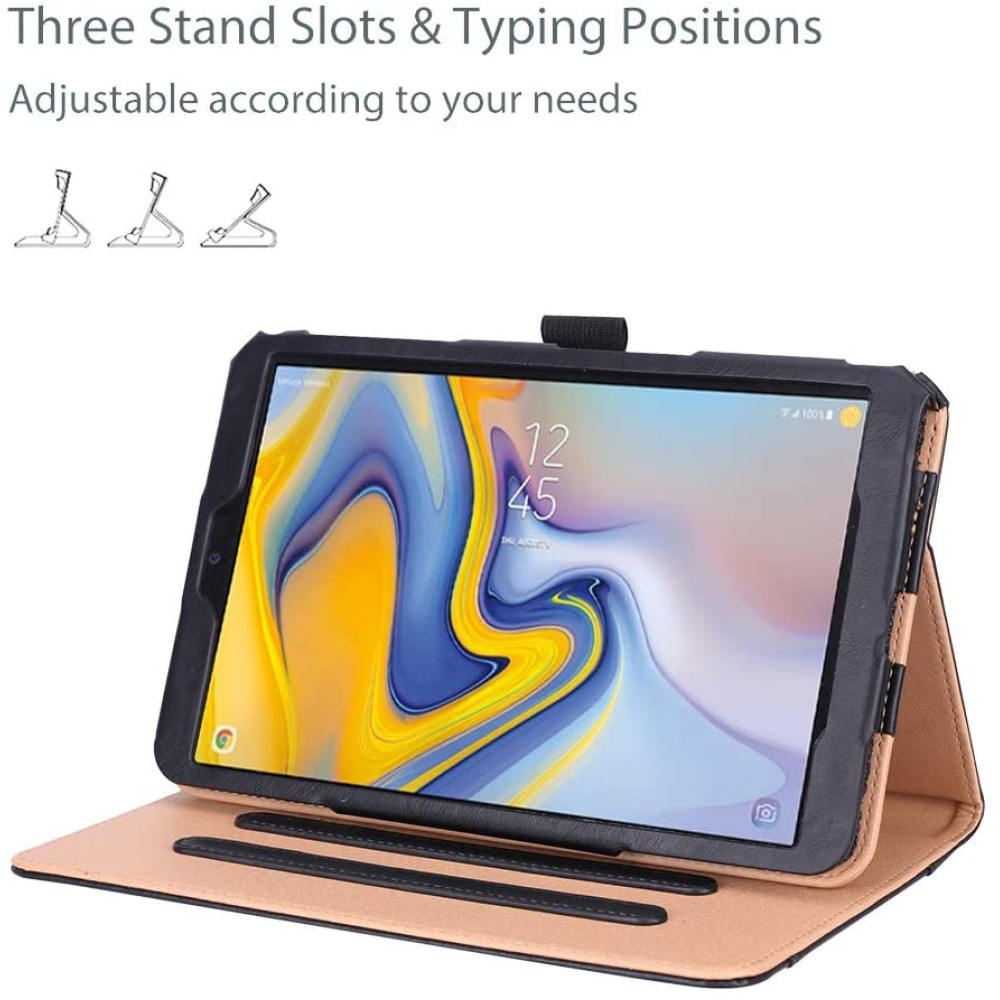 ProCase Folio Case for Galaxy Tab A 8.0" 2018 Verizon Sprint SM-T387, Stand Case Cover for Galaxy Tab A 8.0 4G LTE Verizon/Sprint/T-Mobile/AT&T 2018 Release -Black