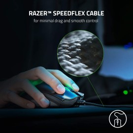 Razer DeathAdder V2 Gaming Mouse: 20K DPI Optical Sensor - 2nd Gen Faster Optical Switch - Chroma RGB Lighting - 8 Programmable Buttons - Rubberized Side Grips - Ergonomic Design