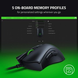 Razer DeathAdder V2 Gaming Mouse: 20K DPI Optical Sensor - 2nd Gen Faster Optical Switch - Chroma RGB Lighting - 8 Programmable Buttons - Rubberized Side Grips - Ergonomic Design