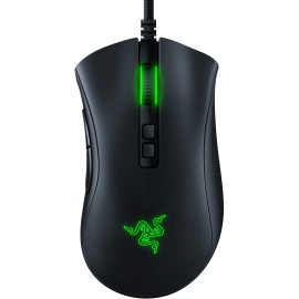 Razer DeathAdder V2 Gaming Mouse: 20K DPI Optical Sensor - 2nd Gen Faster Optical Switch - Chroma RGB Lighting - 8 Programmable Buttons - Rubberized Side Grips - Ergonomic Design