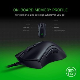 Razer DeathAdder v2 Mini Gaming Mouse: 8500K DPI Optical Sensor - 62g Lightweight Design - Chroma RGB Lighting - 6 Programmable Buttons - Anti-Slip Grip Tape Included