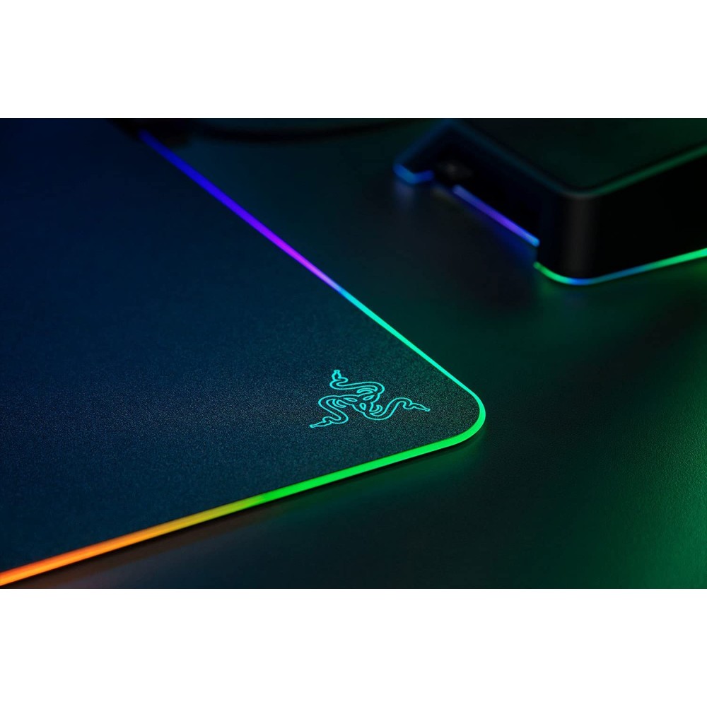 Razer Firefly V2 Micro Textured Gaming Mouse Mat with RGB Lighting ...